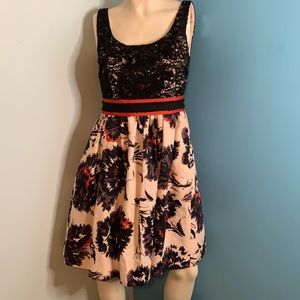 Anthropologie Peter Son brushstroke blossoms dress